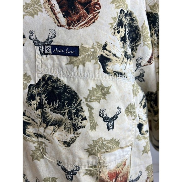 Mens Big and Tall North River Design by Nature Button Up Shirt Long Sleeve Sz 1X - Picture 5 of 5